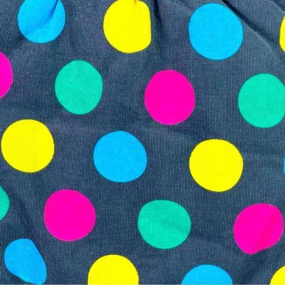 Carter's Multi-Colored Polka Dot Fleece Lined Corduroy Puffy Vest Girls' Size 4T - Picture 6 of 8